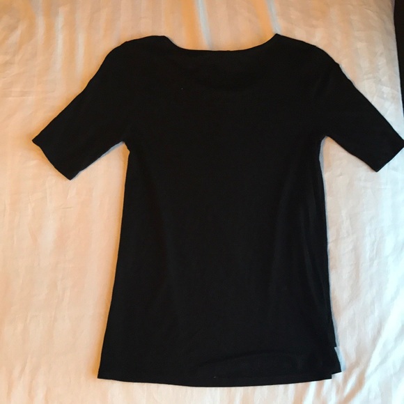 🌟ANN TAYLOR Drape Front Short Sleeve Top, XS - Picture 3 of 8
